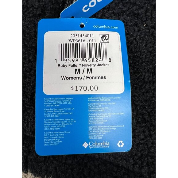 Columbia Ruby Falls Women’s Size M Black Sherpa Down Puffer Winter Jacket NWT - Picture 10 of 12